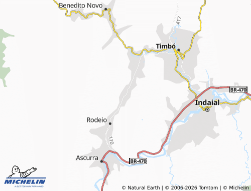 MICHELIN Rodeio 50 map - ViaMichelin