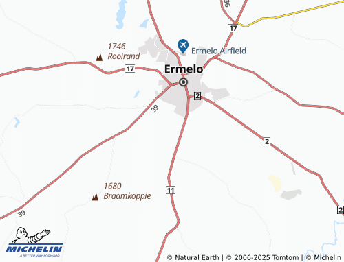 Kaart MICHELIN Ermelo Extension 44 - ViaMichelin