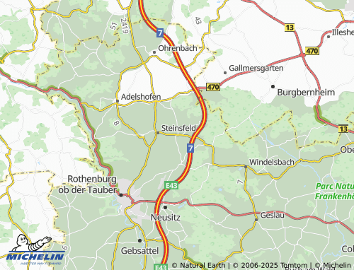 MICHELIN-Landkarte Hartershofen - ViaMichelin