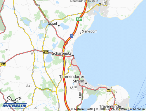 MICHELIN Scharbeutz map - ViaMichelin