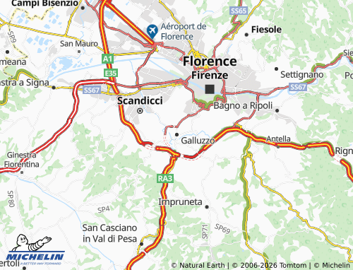 MICHELIN Galluzzo map - ViaMichelin