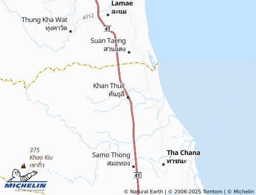 MICHELIN Khan Thuli map - ViaMichelin