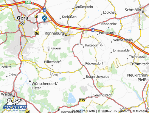 MICHELIN Reust map - ViaMichelin
