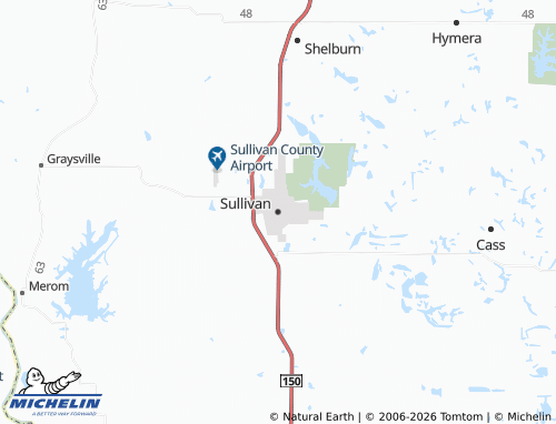 Mapa MICHELIN Sullivan - ViaMichelin