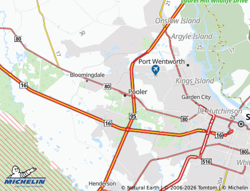 Mappa MICHELIN Pooler - ViaMichelin
