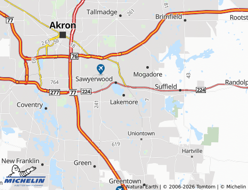 Mappa MICHELIN Lakemore - ViaMichelin