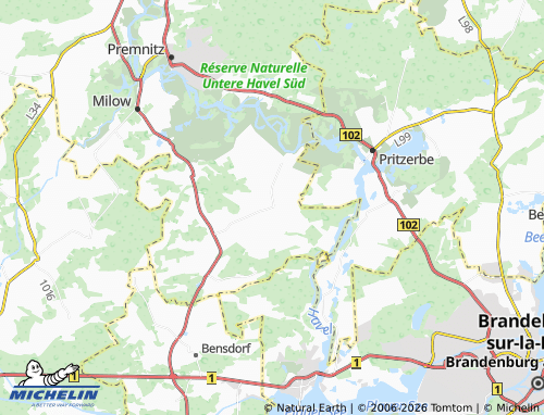 MICHELIN Möthlitz map - ViaMichelin