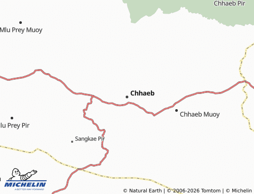 Kaart MICHELIN Chhaeb - ViaMichelin
