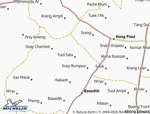MICHELIN Tuol Sala map - ViaMichelin