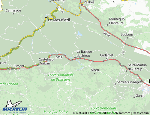 Mappa MICHELIN La Bastide-de-Sérou - ViaMichelin