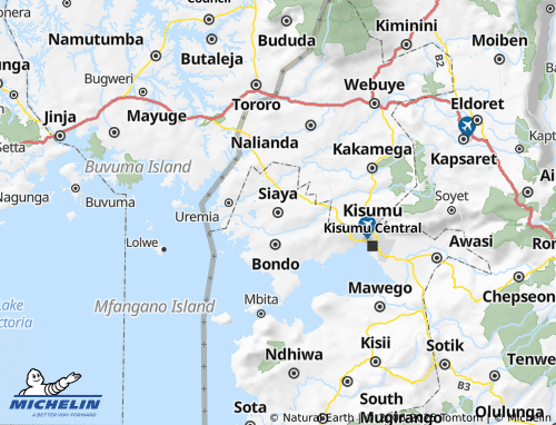 MICHELIN Siaya map - ViaMichelin