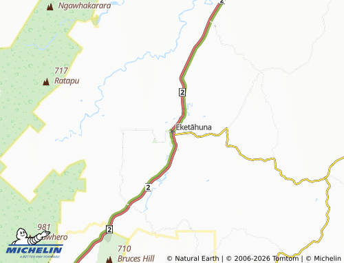 Mapa MICHELIN Eketāhuna - ViaMichelin