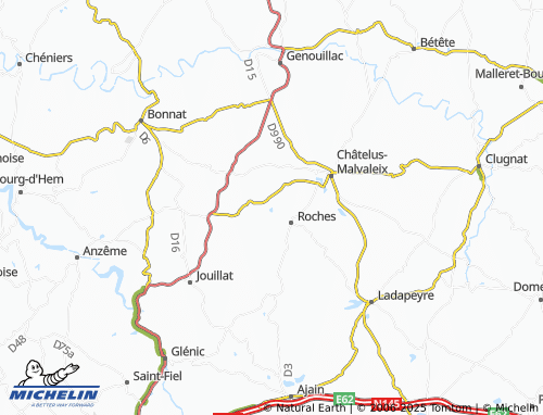 Carte MICHELIN Rioux - ViaMichelin