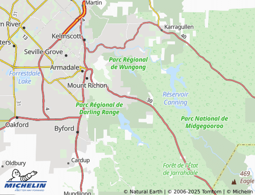 MICHELIN Bedfordale map - ViaMichelin