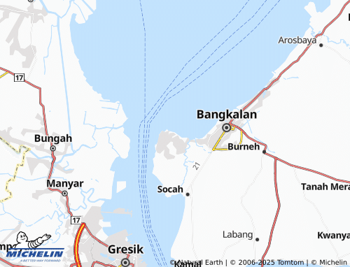 Carte MICHELIN Ujung Piring - ViaMichelin