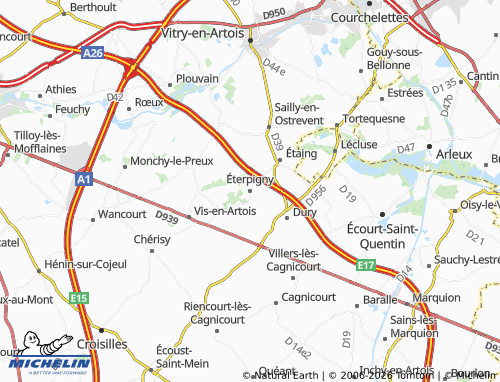 Carte MICHELIN Éterpigny - ViaMichelin