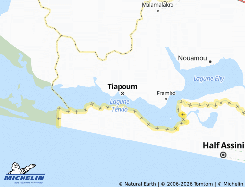 Mapa MICHELIN Tiapoum - ViaMichelin