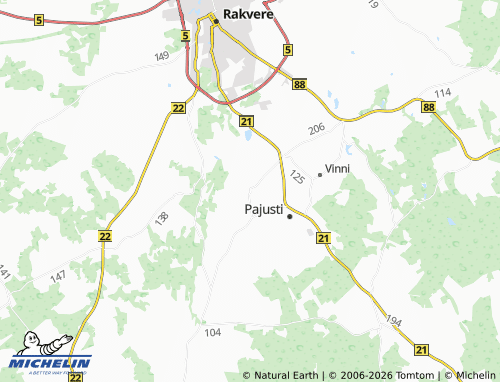 Carte MICHELIN Vana-Vinni - ViaMichelin