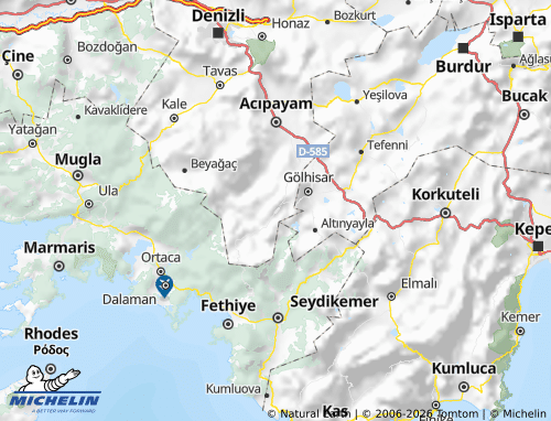Mapa MICHELIN Çameli - ViaMichelin