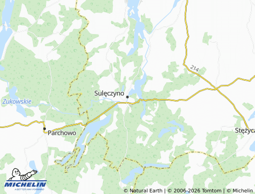 MICHELIN Sulęczyno map - ViaMichelin