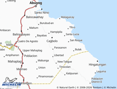 MICHELIN Nebga map - ViaMichelin