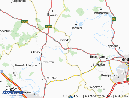 Carte MICHELIN Cold Brayfield - ViaMichelin