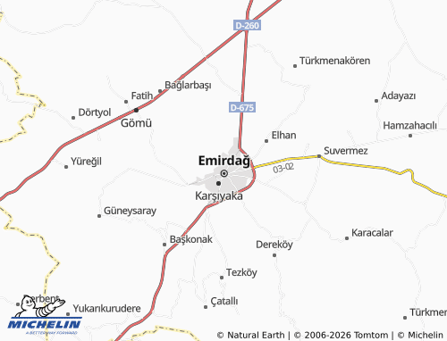 MICHELIN İncili map - ViaMichelin