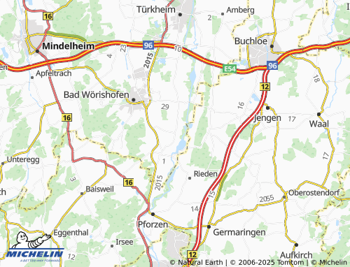 MICHELIN Frankenhofen map - ViaMichelin