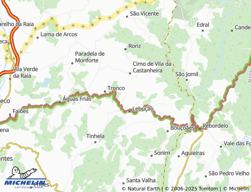 MICHELIN Moreiras map - ViaMichelin