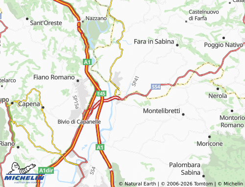 Mapa MICHELIN Passo Corese - ViaMichelin