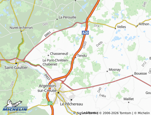 Carte MICHELIN Tendu - ViaMichelin