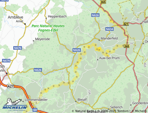 Carte MICHELIN Andler - ViaMichelin