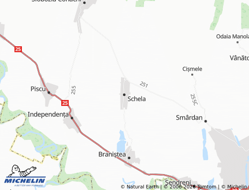 Mapa MICHELIN Schela - ViaMichelin