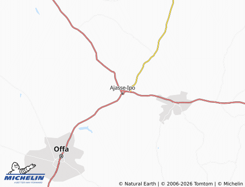 Mappa MICHELIN Ajasse-Ipo - ViaMichelin