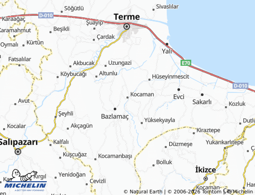 MICHELIN Kocaman map - ViaMichelin