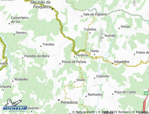 MICHELIN Pereiros map - ViaMichelin