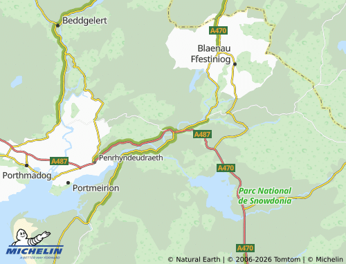 Mappa MICHELIN Maentwrog - ViaMichelin