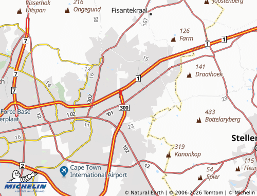 Mapa MICHELIN Springbokpark - ViaMichelin