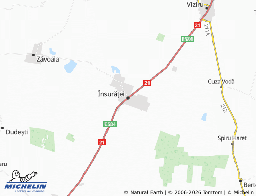Mapa MICHELIN Însurăței - ViaMichelin