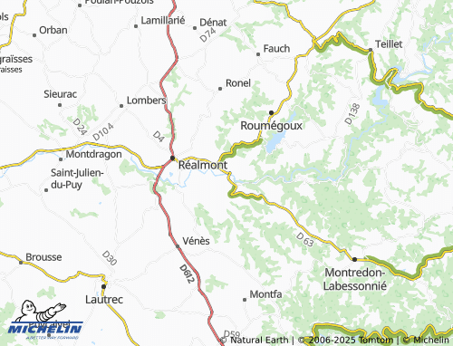 Carte MICHELIN Lafenasse - ViaMichelin