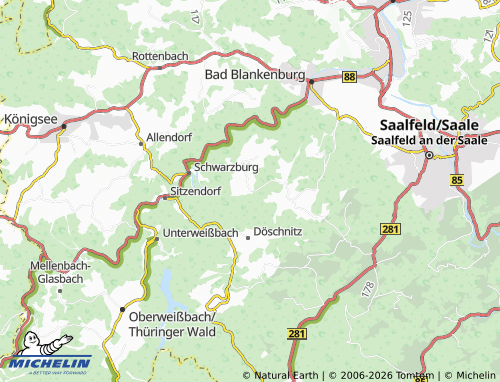 MICHELIN Burkersdorf map - ViaMichelin