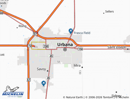 Mappa MICHELIN Urbana - ViaMichelin
