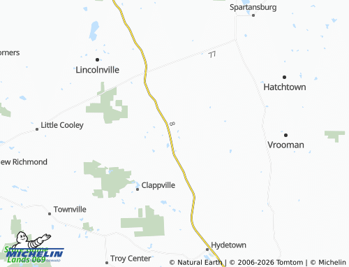 Mapa MICHELIN Centerville - ViaMichelin