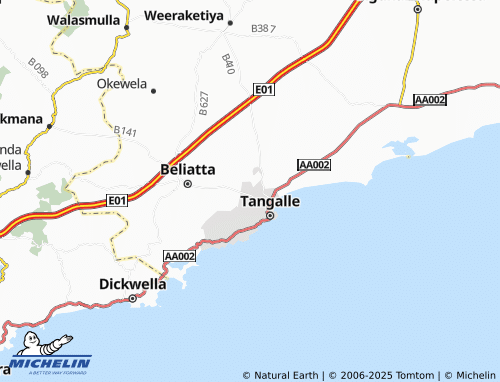 MICHELIN Polommaruwa North map - ViaMichelin