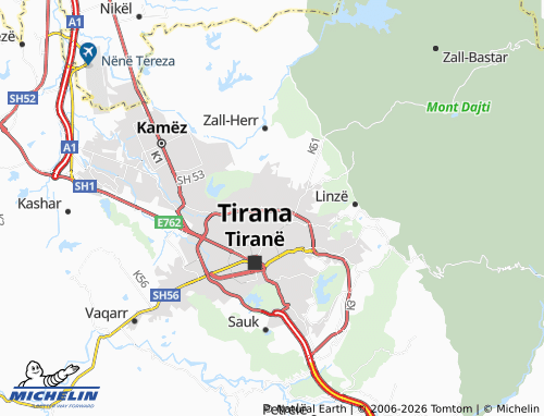 Mapa MICHELIN Babrru Qendër - ViaMichelin