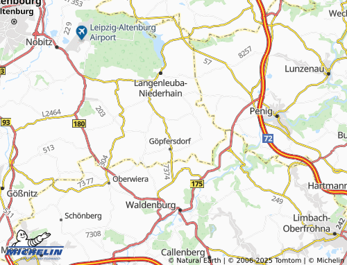 MICHELIN-Landkarte Garbisdorf - ViaMichelin