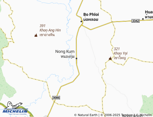MICHELIN Nong Kum map - ViaMichelin