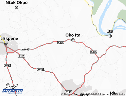 Mappa MICHELIN Ndoro Obot - ViaMichelin