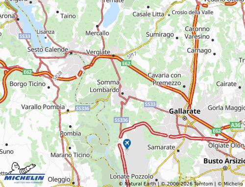 Mapa MICHELIN Somma Lombardo - ViaMichelin