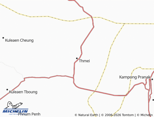 Mapa MICHELIN Thmei - ViaMichelin